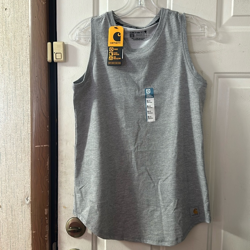 Carhartt Force Relaxed Fit Tank Top: GRAY: NEW WITH TAGS: SIZE S